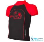 لباس شنای پسرانه آکوا اسفیر مدل York Dark Grey Red ضد UV